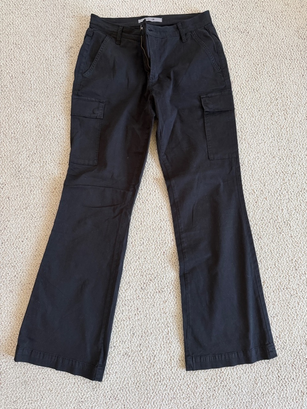 Joe's Jeans Black Boot Cut Cargo Pants